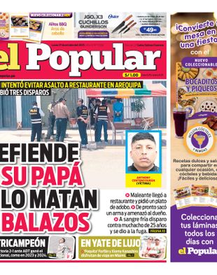Edición Impresa - El Popular | Sur - Lunes 27 de Octubre del 2025