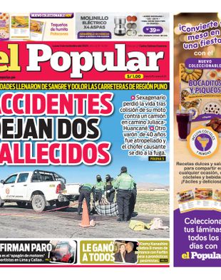 Edición Impresa - El Popular | Sur - Lunes 03 de Noviembre del 2025