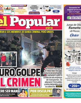 Edición Impresa - El Popular | Norte - Sabado 08 de Noviembre del 2025