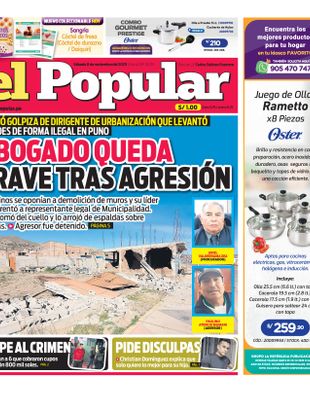 Edición Impresa - El Popular | Sur - Sabado 08 de Noviembre del 2025