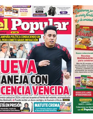 Edición Impresa - El Popular | Norte - Domingo 16 de Noviembre del 2025