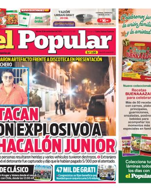 Edición Impresa - El Popular | Norte - Martes 18 de Noviembre del 2025