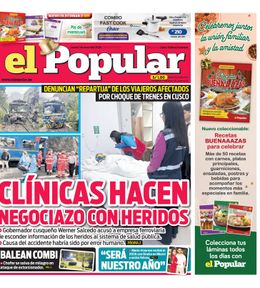 Edición Impresa - El Popular | Lima - Jueves 01 de Enero del 2026