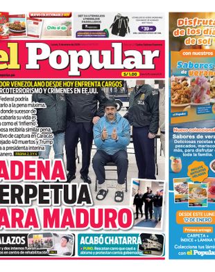 Edición Impresa - El Popular | Sur - Lunes 05 de Enero del 2026