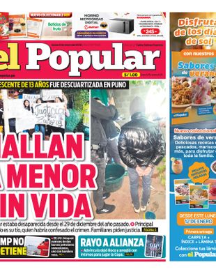 Edición Impresa - El Popular | Sur - Jueves 08 de Enero del 2026