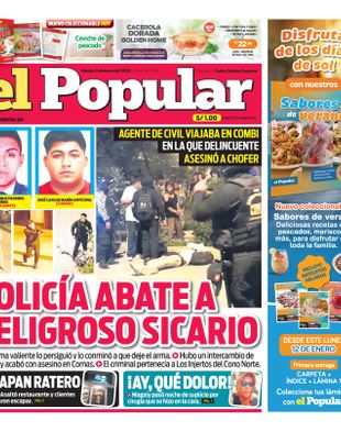Edición Impresa - El Popular | Norte - Viernes 09 de Enero del 2026