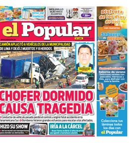 Edición Impresa - El Popular | Lima - Jueves 15 de Enero del 2026