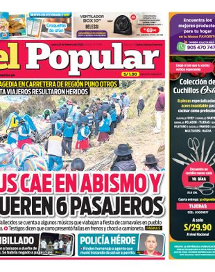 Edición Impresa - El Popular | Sur - Lunes 23 de Febrero del 2026