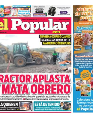Edición Impresa - El Popular | Sur - Viernes 27 de Febrero del 2026