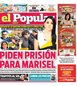 Edición Impresa - El Popular | Lima - Viernes 06 de Marzo del 2026