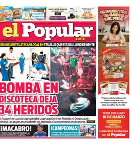 Edición Impresa - El Popular | Lima - Domingo 08 de Marzo del 2026