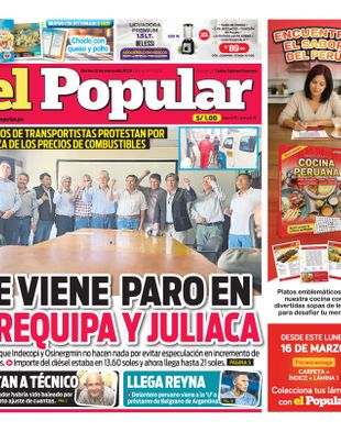 Edición Impresa - El Popular | Sur - Martes 10 de Marzo del 2026