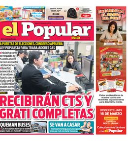 Edición Impresa - El Popular | Lima - Viernes 13 de Marzo del 2026