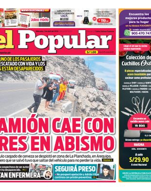 Edición Impresa - El Popular | Sur - Miercoles 01 de Abril del 2026