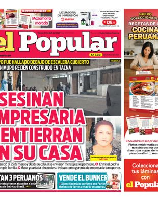 Edición Impresa - El Popular | Sur - Viernes 10 de Abril del 2026