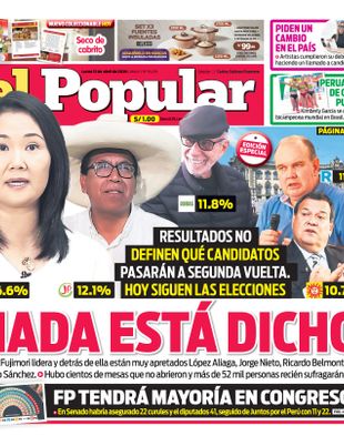 Edición Impresa - El Popular | Sur - Lunes 13 de Abril del 2026