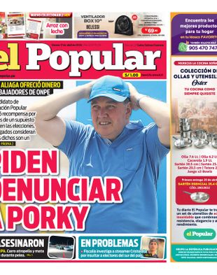 Edición Impresa - El Popular | Sur - Viernes 17 de Abril del 2026