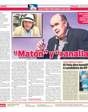 Edición Impresa - El Popular | Norte - Sabado 18 de Abril del 2026