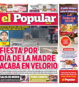 Edición Impresa - El Popular | Lima - Lunes 11 de Mayo del 2026