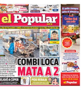 Edición Impresa - El Popular | Lima - Martes 12 de Mayo del 2026