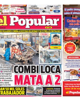 Edición Impresa - El Popular | Sur - Martes 12 de Mayo del 2026