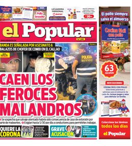 Edición Impresa - El Popular | Lima - Sabado 23 de Mayo del 2026