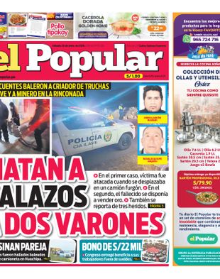 Edición Impresa - El Popular | Sur - Sabado 20 de Junio del 2026