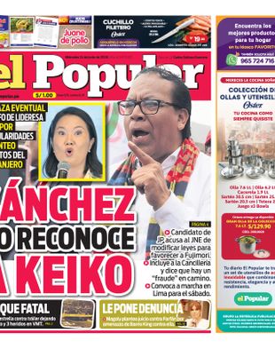 Edición Impresa - El Popular | Sur - Miercoles 24 de Junio del 2026