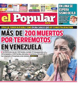 Edición Impresa - El Popular | Lima - Viernes 26 de Junio del 2026