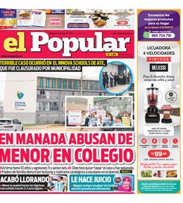 Edición Impresa - El Popular | Lima - Miercoles 08 de Julio del 2026
