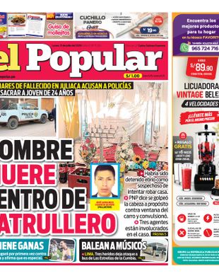 Edición Impresa - El Popular | Sur - Lunes 13 de Julio del 2026
