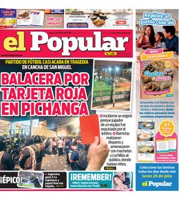 Edición Impresa - El Popular | Lima - Jueves 16 de Julio del 2026