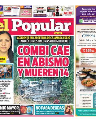 Edición Impresa - El Popular | Norte - Sabado 18 de Julio del 2026