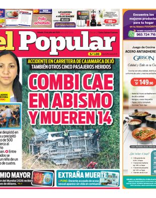 Edición Impresa - El Popular | Sur - Sabado 18 de Julio del 2026