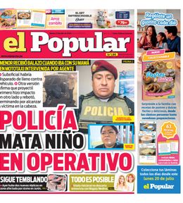 Edición Impresa - El Popular | Lima - Martes 21 de Julio del 2026