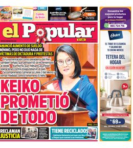 Edición Impresa - El Popular | Lima - Miercoles 29 de Julio del 2026