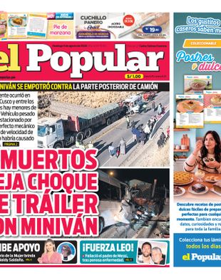 Edición Impresa - El Popular | Sur - Domingo 09 de Agosto del 2026