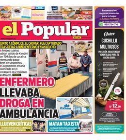 Edición Impresa - El Popular | Lima - Lunes 10 de Agosto del 2026