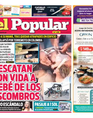 Edición Impresa - El Popular | Sur - Miercoles 12 de Agosto del 2026