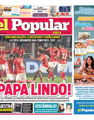 Edición Impresa - El Popular | Sur - Viernes 14 de Agosto del 2026