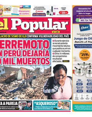 Edición Impresa - El Popular | Norte - Sabado 15 de Agosto del 2026