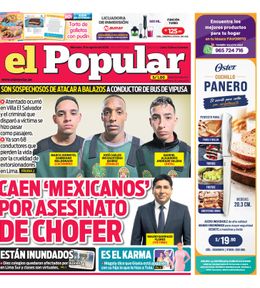 Edición Impresa - El Popular | Lima - Miercoles 19 de Agosto del 2026