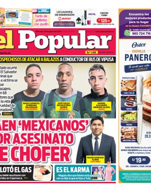 Edición Impresa - El Popular | Norte - Miercoles 19 de Agosto del 2026