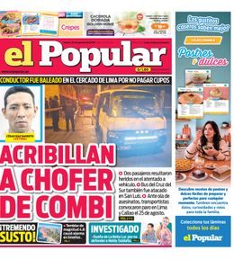 Edición Impresa - El Popular | Lima - Jueves 20 de Agosto del 2026