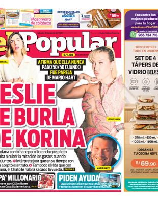 Edición Impresa - El Popular | Sur - Sabado 22 de Agosto del 2026