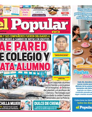 Edición Impresa - El Popular | Sur - Martes 25 de Agosto del 2026