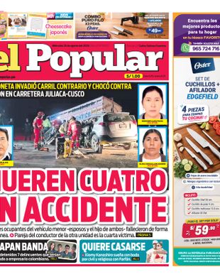 Edición Impresa - El Popular | Sur - Miercoles 26 de Agosto del 2026