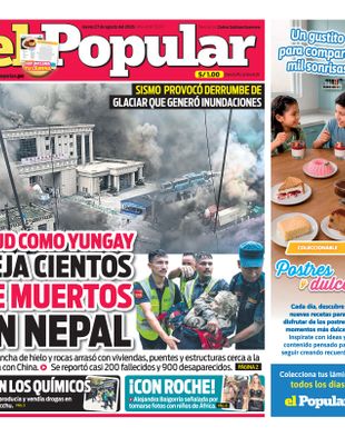 Edición Impresa - El Popular | Sur - Jueves 27 de Agosto del 2026