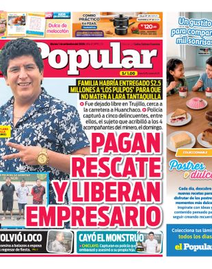Edición Impresa - El Popular | Norte - Martes 01 de Setiembre del 2026