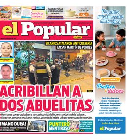 Edición Impresa - El Popular | Lima - Domingo 06 de Setiembre del 2026